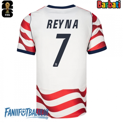 Statele Unite Giovanni Reyna #7 Tricou Fotbal Replică Mondial 2026 Barbati Acasa Statele Unite Giovanni Reyna #7 Tricou Fotbal Replică Mondial 2026 Barbati Acasa